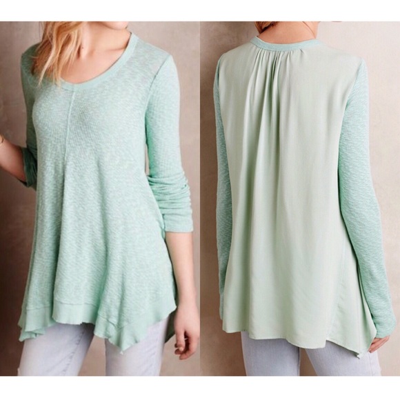 Anthropologie Tops - Anthropologie Asymmetrical Slub Top Sz S EUC